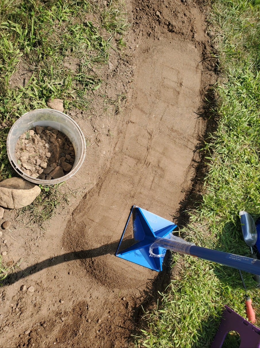 More stamped soil
